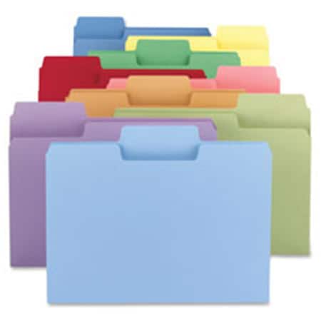 Made-To-Stick Super Tab File Folders - Assorted MA3188212